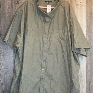 SynRgy Green Casual Button Down Shirt